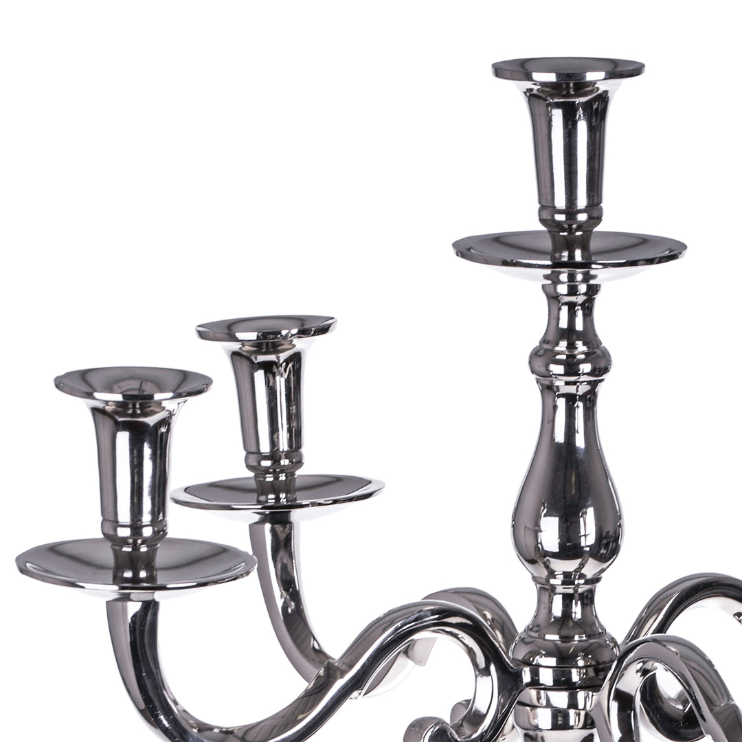 Candelabro metallo 5 bracci • 80 cm
