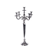Candelabro metallo 5 bracci • 80 cm