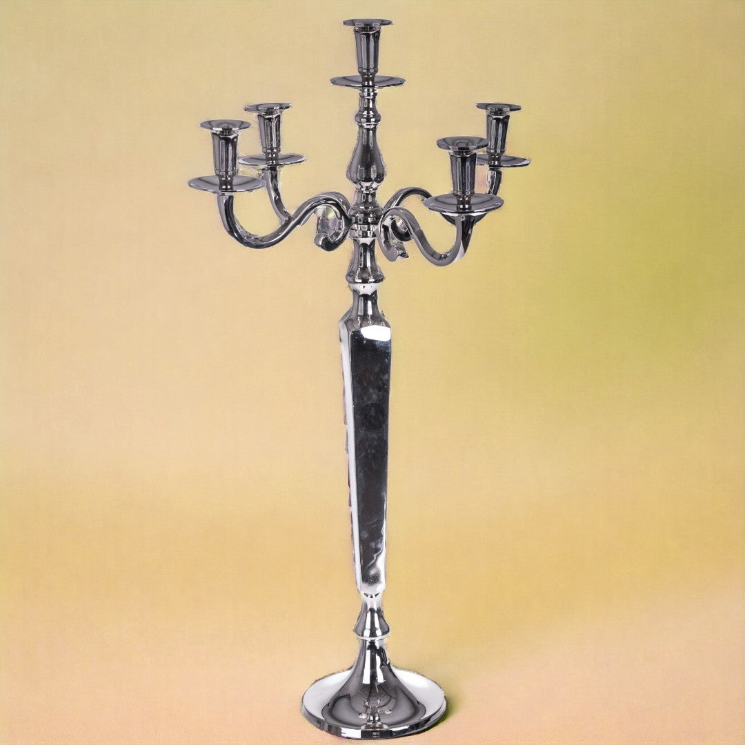 Candelabro metallo 5 bracci • 104 cm