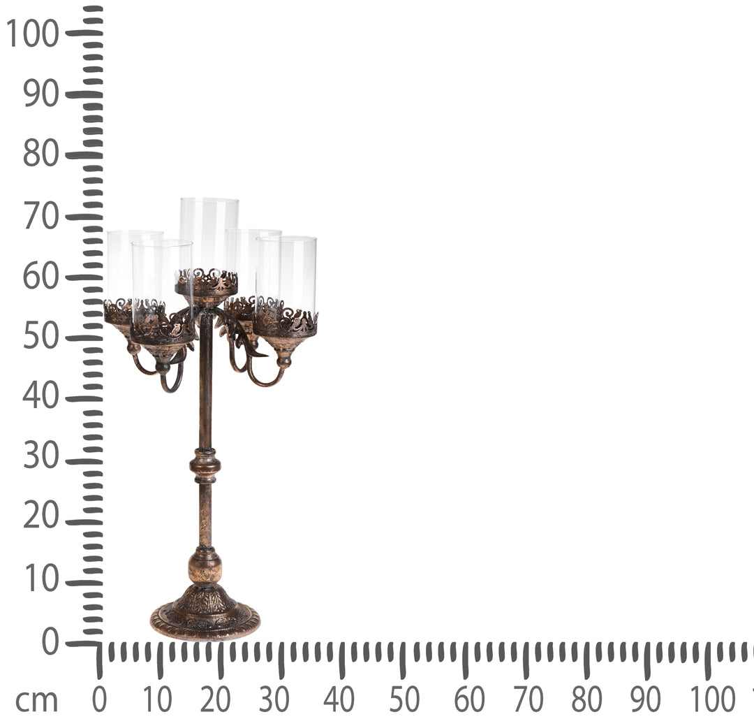 Candeliere 5 bracci • 72 cm