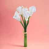 2 Pezzi • Calla artificiale composta da 8 fiori • 36 cm