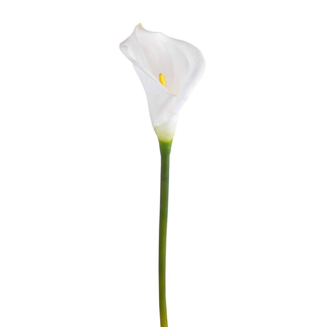 4 Pezzi • Fiore di calla semi aperta artificiale • 66 cm