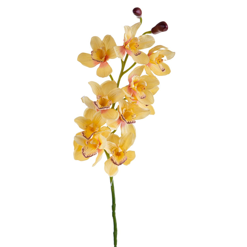 2 Pezzi • Orchidea artificiale real touch 10 fiori • 91,5 cm