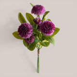 Bouquet Ponpon Dalia 6 Fiori/ 21Fgl • 46 cm
