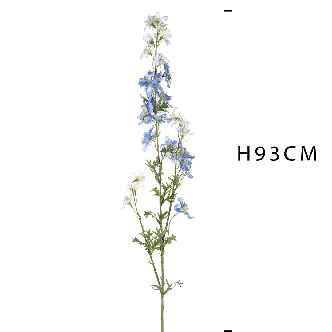 2 Pezzi • Ramo di delphinium artificiale 3 fiori • 93 cm