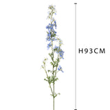 2 Pezzi • Ramo di delphinium artificiale 3 fiori • 93 cm