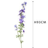 2 Pezzi • Ramo di delphinium artificiale 3 fiori • 93 cm