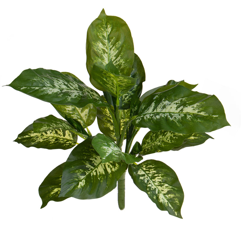 2 Pezzi • Diffenbachia per 22 foglie artificiale •  38 cm