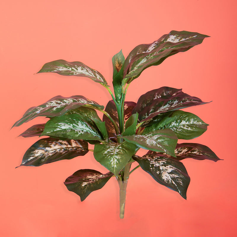 2 Pezzi • Diffenbachia per 22 foglie artificiale •  38 cm