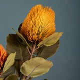 2 Pezzi • Banksia artificiale con 9 Foglie • 59 cm