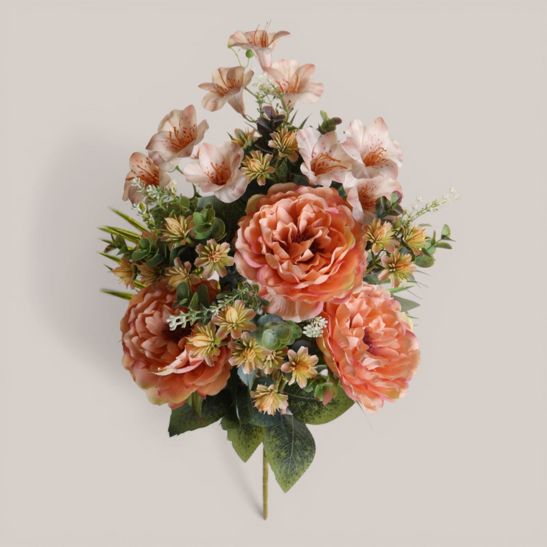 Bouquet Peonie/Campanule Frontale • 55 cm