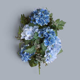 3 Pezzi • Bouquet Ortensie Frontale • 58 cm