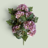 3 Pezzi • Bouquet Ortensie Frontale • 58 cm