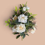 3 Pezzi • Bouquet Rose Frontale • 55 cm