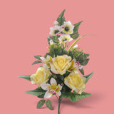 6 Pezzi • Frontale Rose/Cattleya per 9 • 59 cm