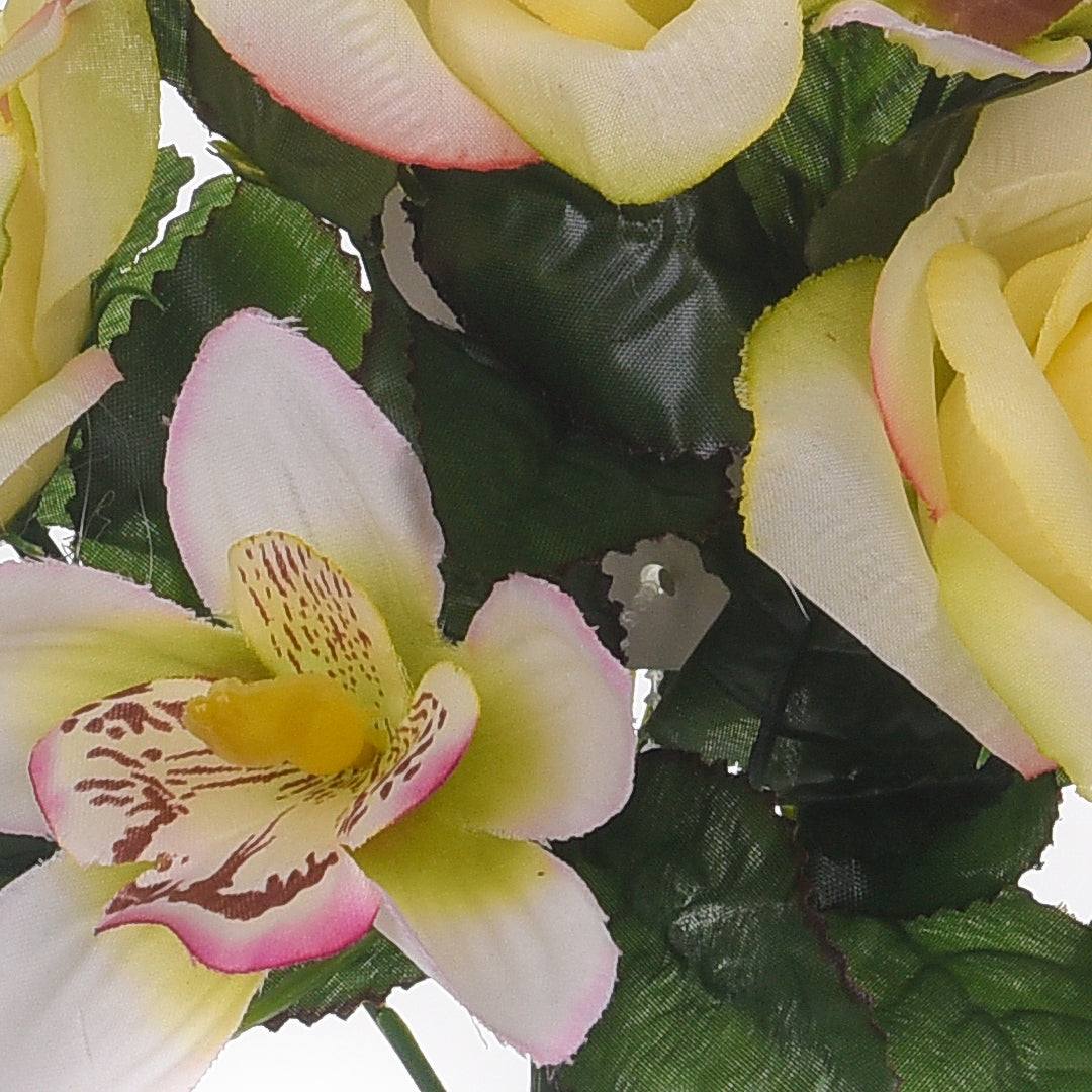Frontale Rose/Cattleya per 9 • 59 cm