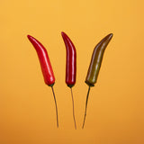 4 Pezzi • Peperoncini • 9 cm