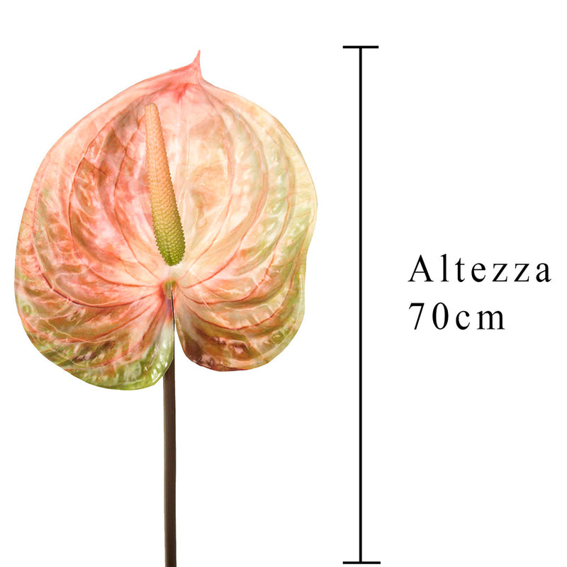 3 Pezzi • Fiore di anthurium artificiale • 70 cm