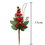 12 Pezzi • Pick Uvetta con Foglie • 15 cm