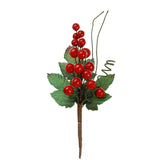 12 Pezzi • Pick Uvetta con Foglie • 15 cm
