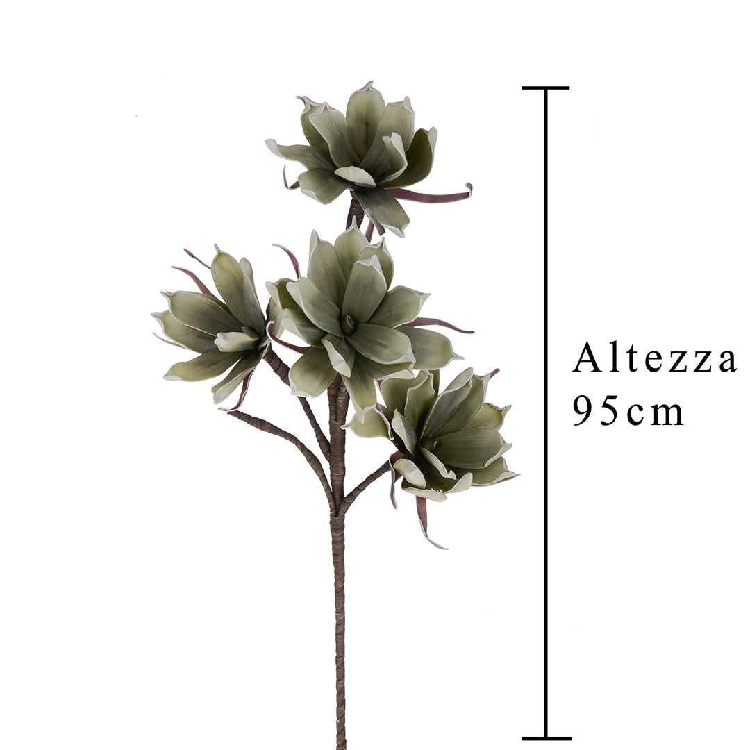 2 Pezzi • Magnolia artificiale per 4 fiori • 94 cm