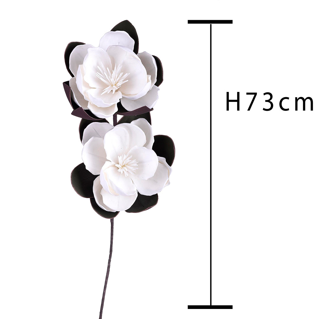 2 Pezzi • Magnolia artificiale per 2 fiori • 72 cm