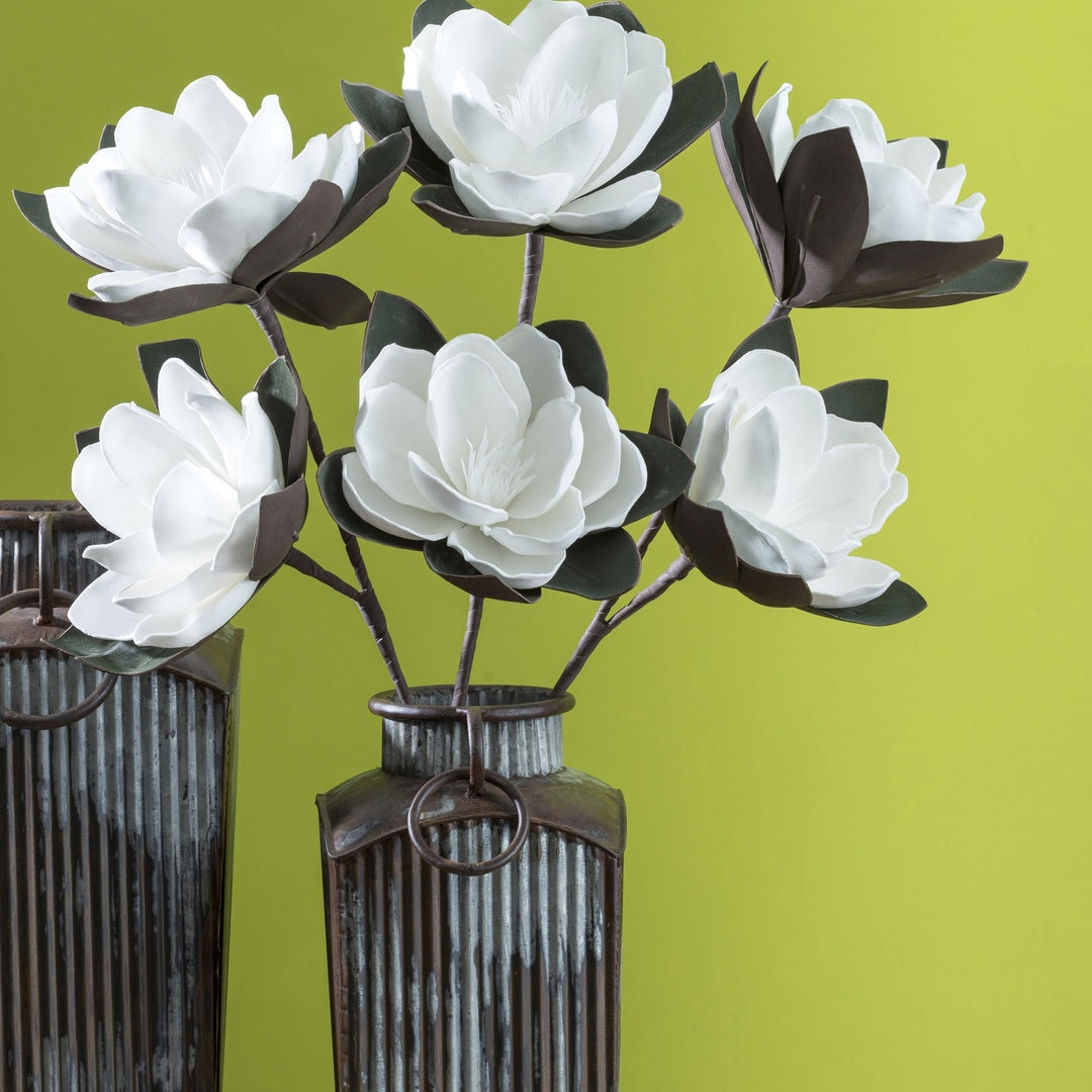 2 Pezzi • Magnolia artificiale per 2 fiori • 72 cm