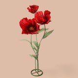 2 Pezzi • Papavero 3 Fiori • 185 cm