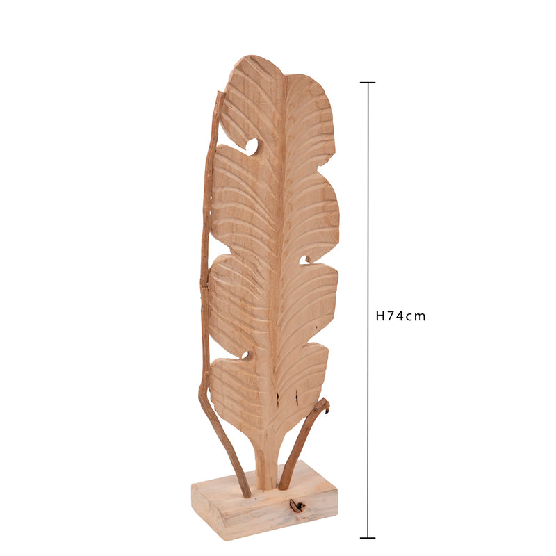 Foglia di legno verticale • 74 cm