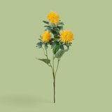 12 Pezzi • Carthamus per 3 fiori •  57 cm