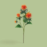12 Pezzi • Carthamus per 3 fiori •  57 cm