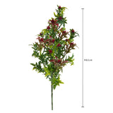 12 Pezzi • Mini Piracanta Ramo per 4 fiori • 62 cm