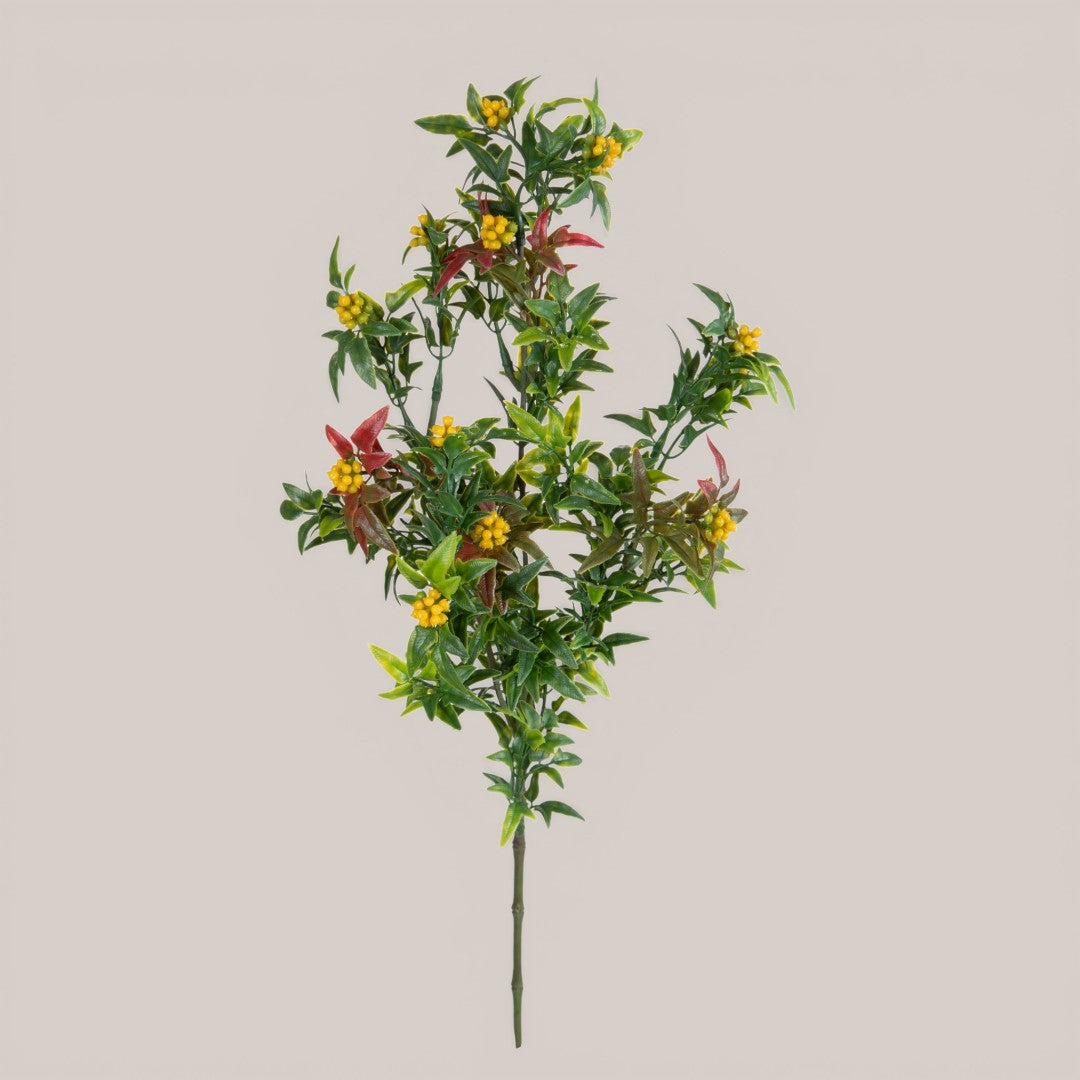 12 Pezzi • Mini Piracanta Ramo per 4 fiori • 62 cm