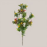 12 Pezzi • Mini Piracanta Ramo per 4 fiori • 62 cm