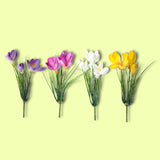 8 Pezzi • Crocus artificiale • 30 cm