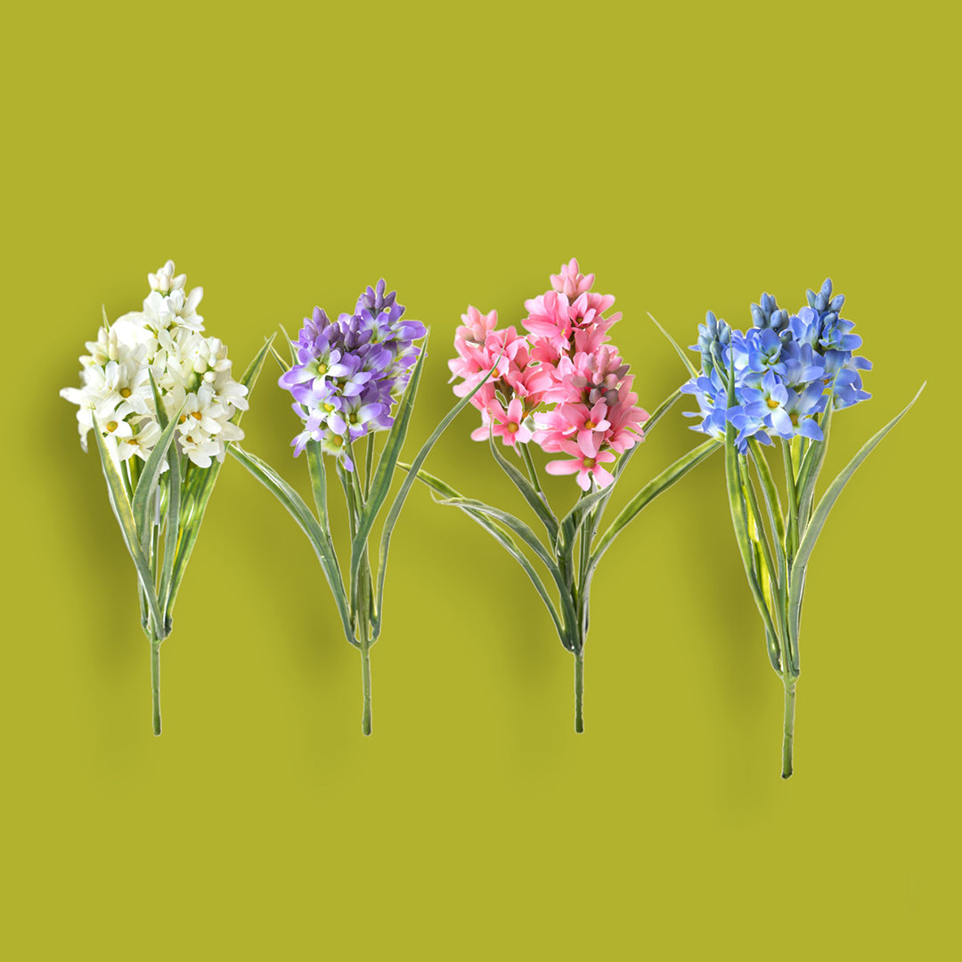 4 Pezzi • Fiore di Giacinto artificiale • 31 cm