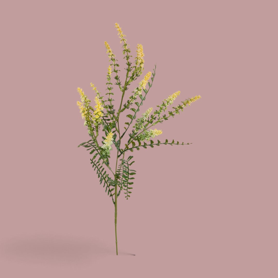 12 Pezzi • Spighetta Fiorita per 3 fiori • 74 cm