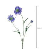 2 Pezzi • Fiore di scabiosa artificiale • 64 cm