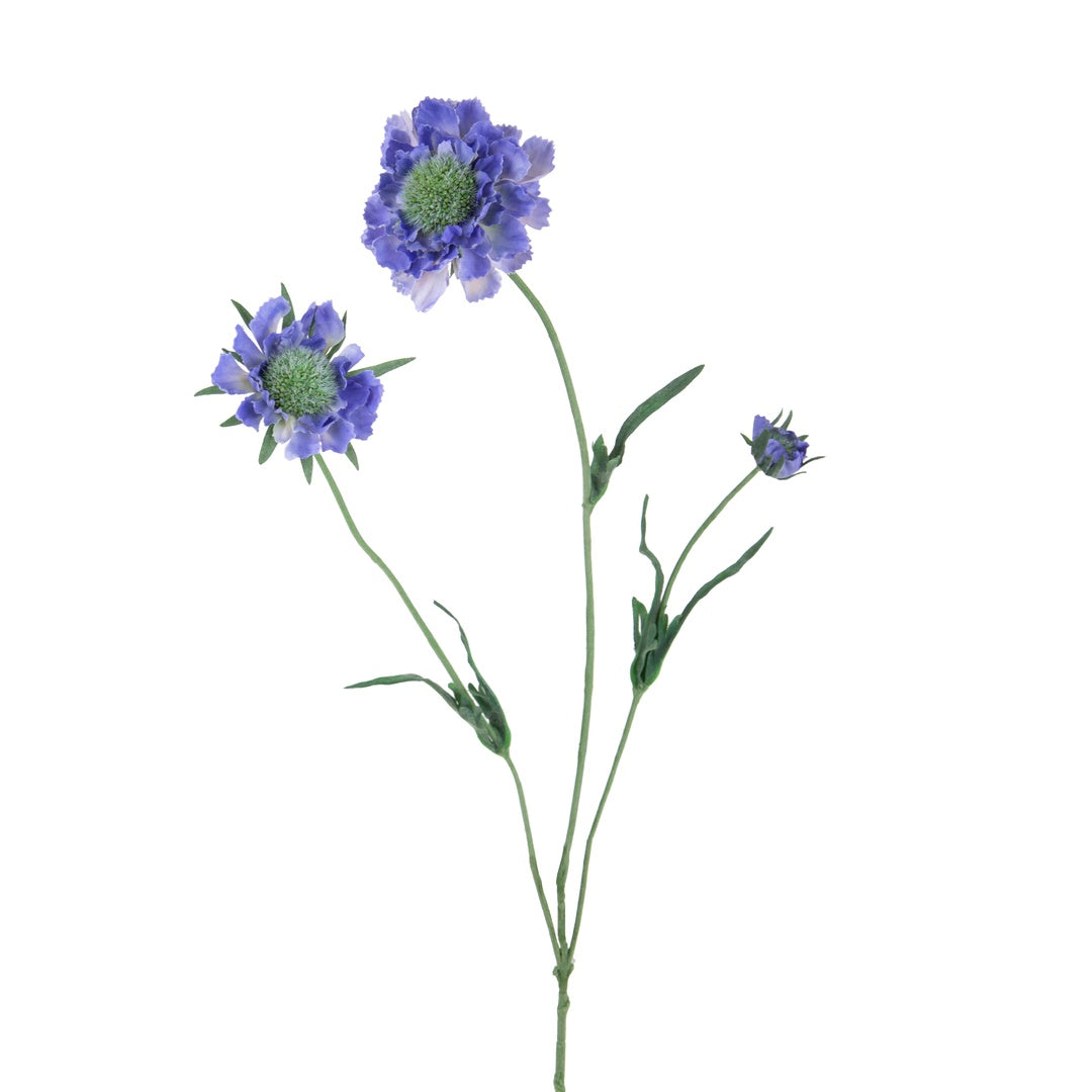 2 Pezzi • Fiore di scabiosa artificiale • 64 cm