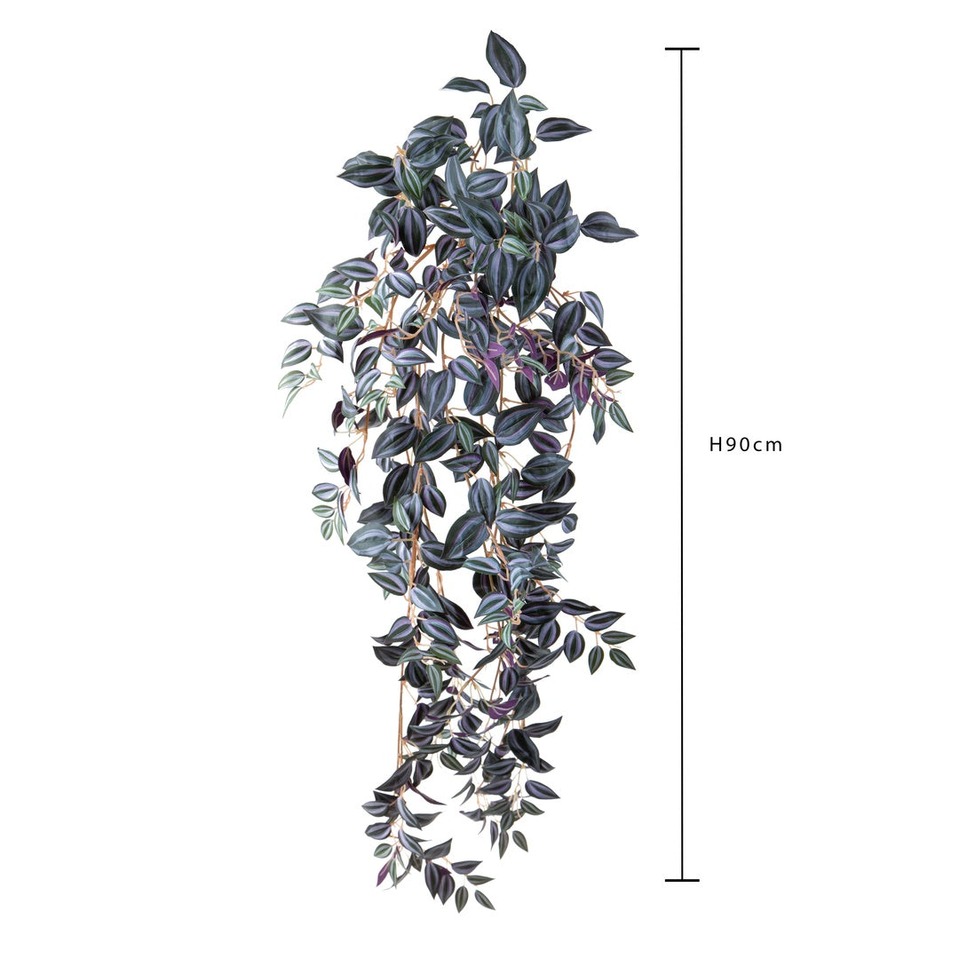 Cadente mini tradescantia artificiale 498 foglie • 90 cm