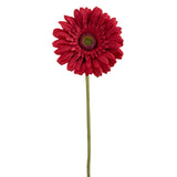 4 Pezzi • Fiore di gerbera singolo artificiale • 62 cm