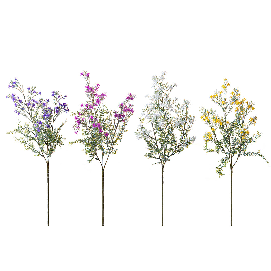 4 Pezzi • Mini gypsophila a ramo artificiale • 64 cm