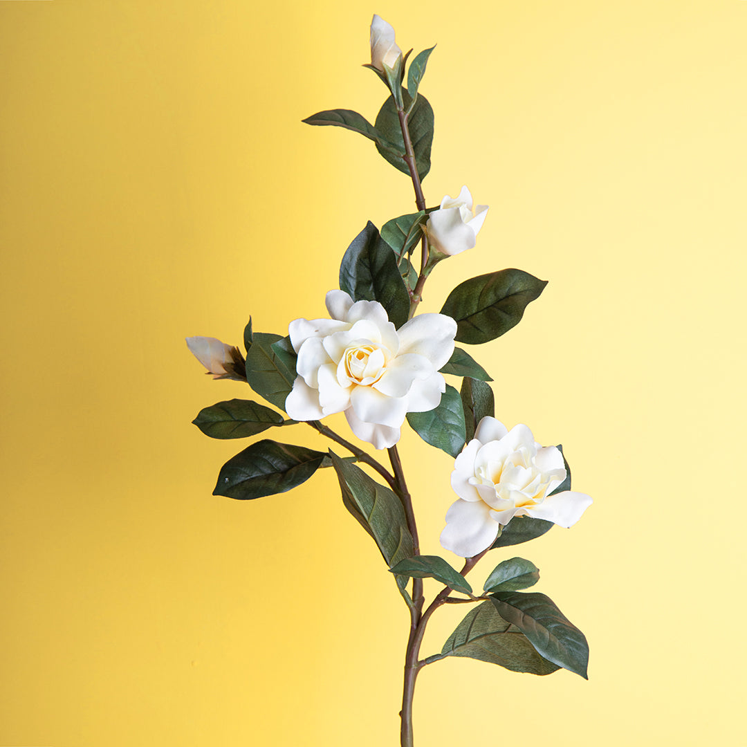 2 Pezzi • Ramo di gardenia artificiale • 81 cm