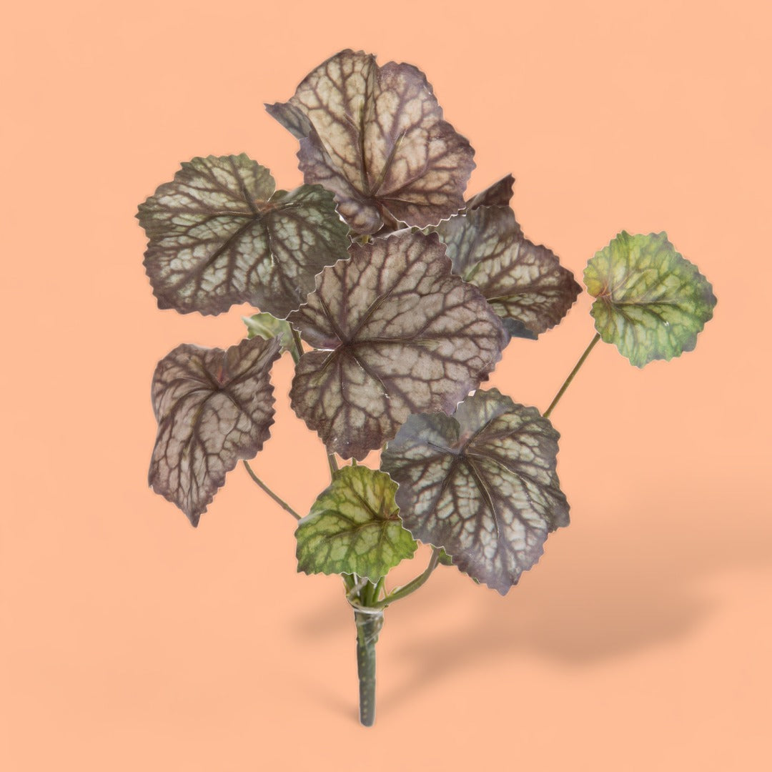3 Pezzi • Saxifraga con foglie artificiale • 26 cm