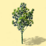 3 Pezzi • Microcladium bush artificiale • 33 cm