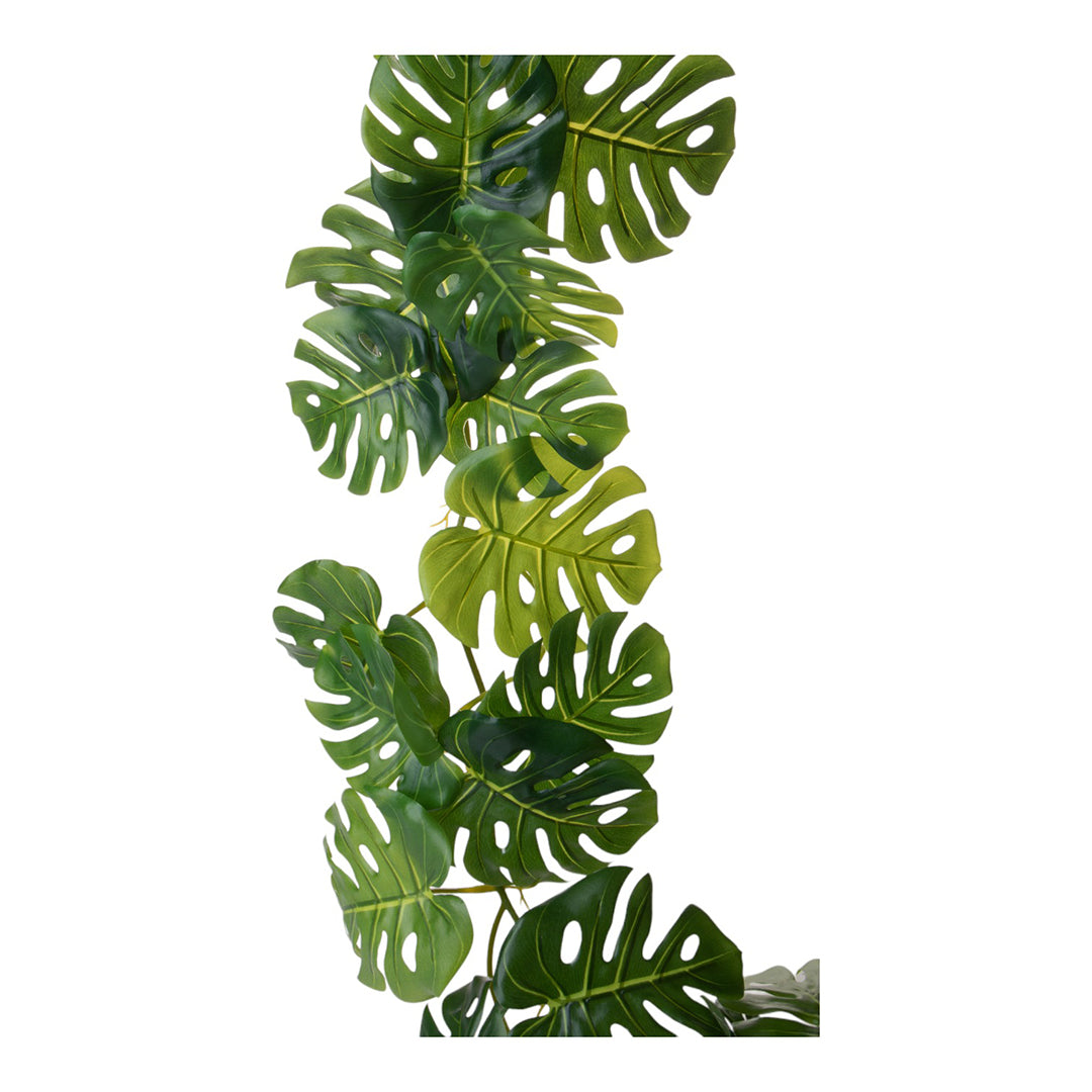 2 Pezzi • Ghirlanda artificiale Monstera Real Touch • 130 cm