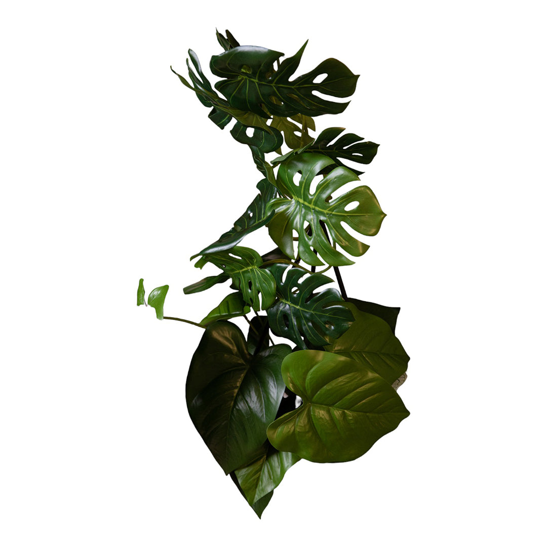 2 Pezzi • Ghirlanda artificiale Monstera Real Touch • 130 cm