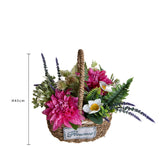 Dalie Composte In Cesto • 45 cm