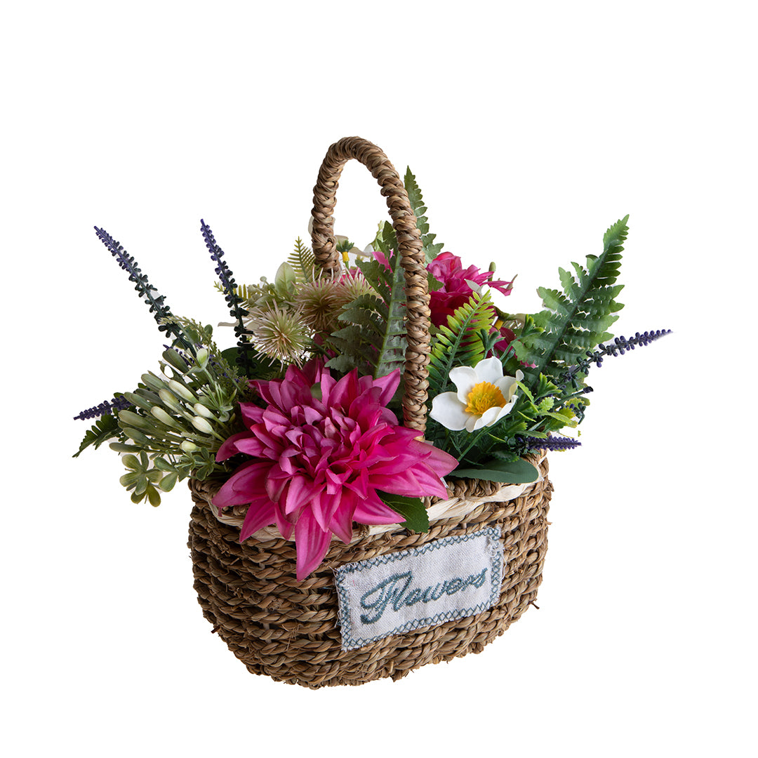 Dalie Composte In Cesto • 45 cm