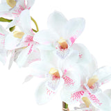 Fiore di Orchidea artificiale cymbidium 3 vaso • 56 cm